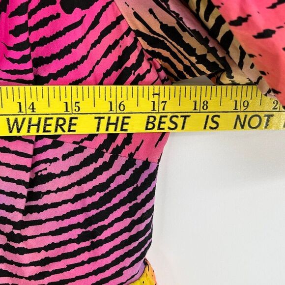 NWT Anthropologie PLENTY BY TRACY REESE Dress Medium Pink Zebra Print Babydoll - Picture 8 of 14